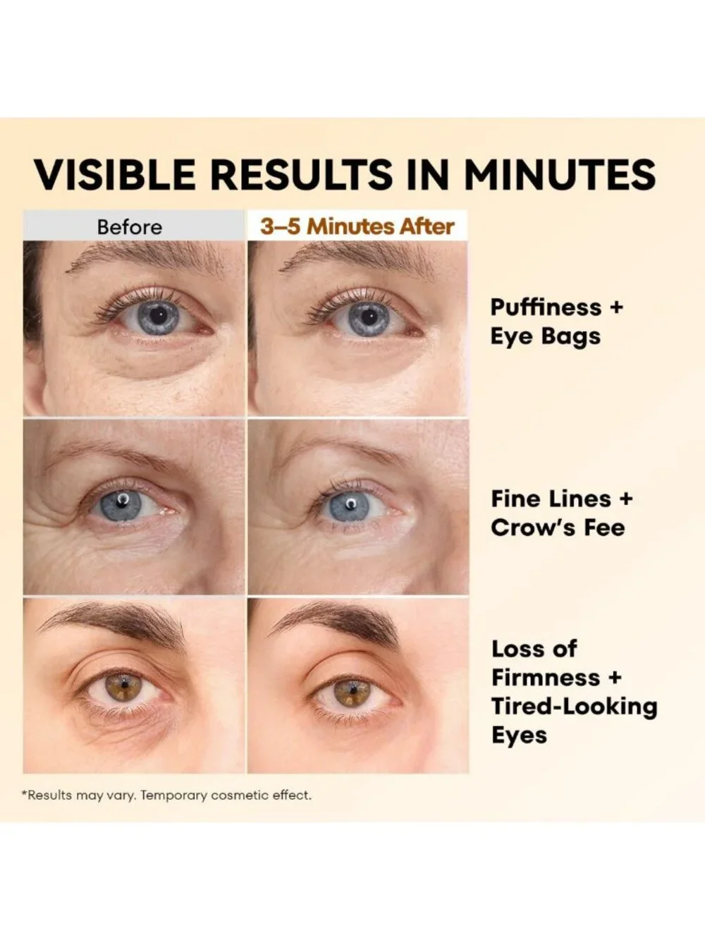 Instant Firm Eye Tightener - Upgraded Formula for Puffiness, Bags & Wrinkles